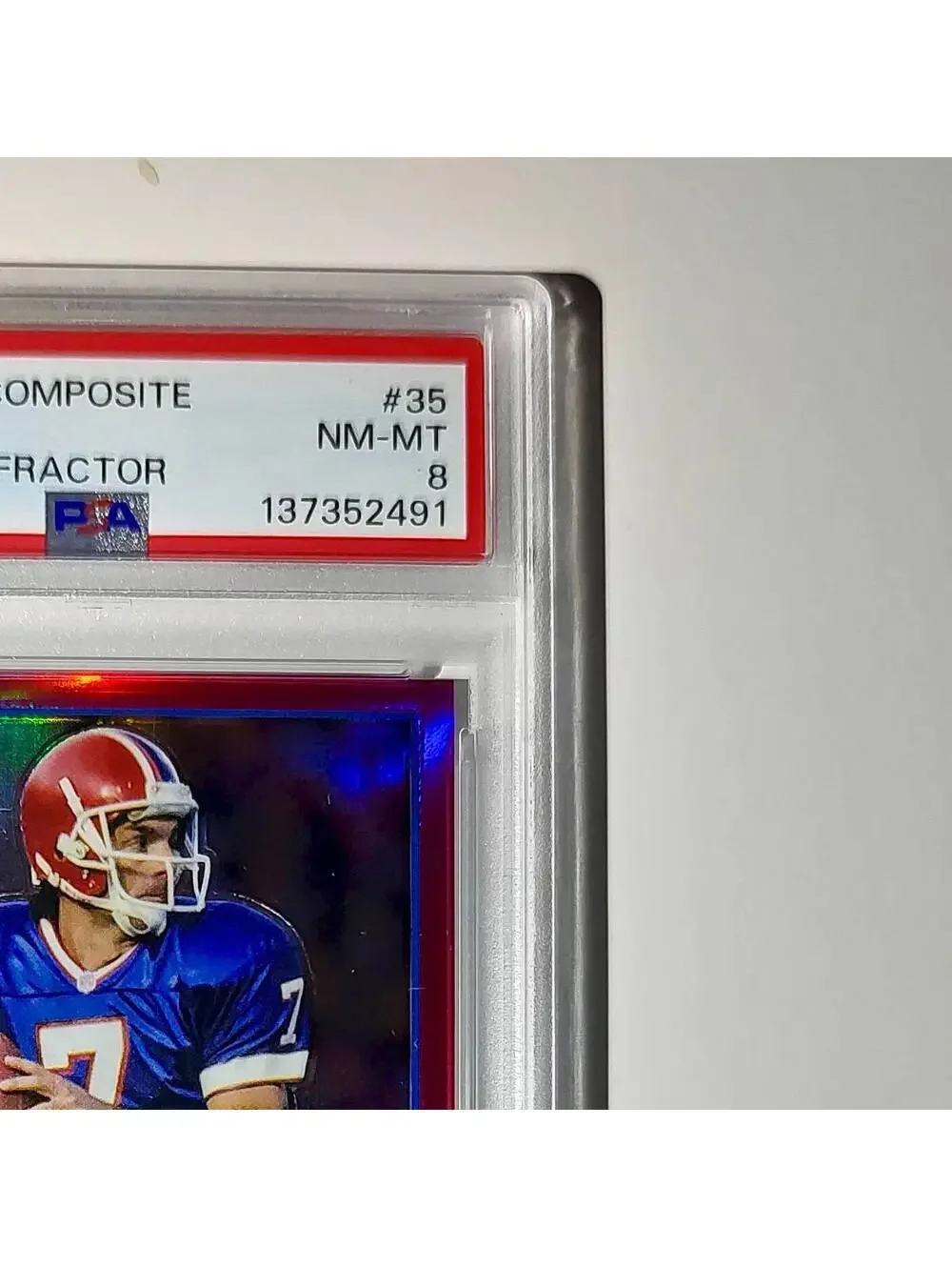 Doug Flutie 2023 Topps Chrome #35 Magenta Refractor 374/399 PSA 8 NM-MT